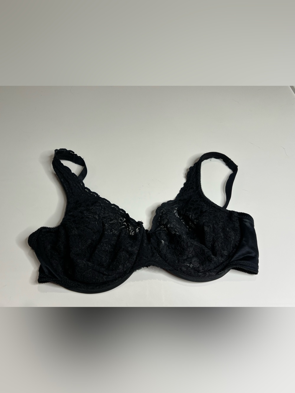 Vintage intimates by lane Bryant black  Lace Full-Coverage Bra 38C